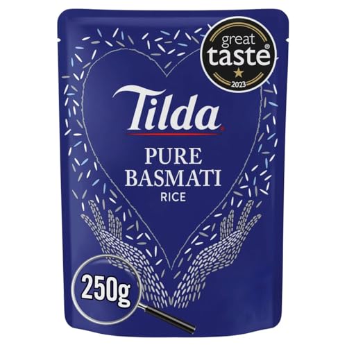 Tilda Pure Steamed Basmati Rice, 250g - Épicerie Amazon Royaume-Uni à 1.15€