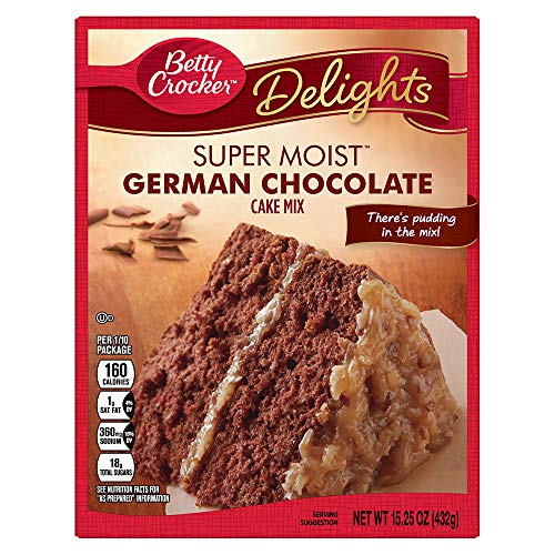 Betty Crocker German Chocolate Cake Mix 432 g (mezcla de... - Maison & Cuisine Amazon Espagne à 7.99€