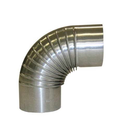 Kamino-Flam 90° Elbow Pipe Ø 100mm, Hot-dip Aluminised... - Bon plan à 8.75€
