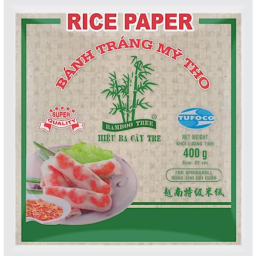 BAMBOO TREE - Feuilles de riz 22Cm. Carré - (1 X 400 GR) - Auto & Moto Amazon France à 2.64€
