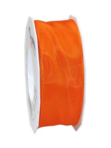 PRÄSENT - Lyon Wired Taffeta Ribbon Tangerine 40 mm width... - Amazon Royaume-Uni à 4.12€