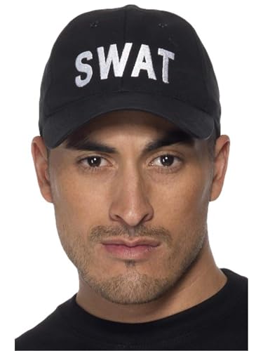 Smiffys Casquette de baseball SWAT, noire Halloween... - Sports & Fitness Amazon France à 7.99€