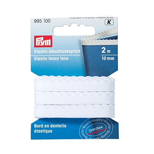 Prym Pointe de finition élastique - 10 mm - Blanc - 84%... en promo à 4,92€ (-58%) sur Amazon FR