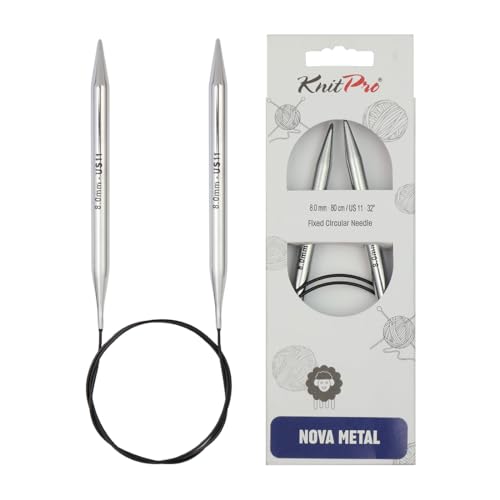 KnitPro - Nova Metal (80 cm, 8,00) Aghi a Maglia Circolare... - Bon plan à 8.75€