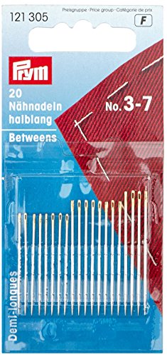 Prym - Steel Assorted No.3-7 Quilting Needles - 1 Unit - Bricolage & Outils Amazon Royaume-Uni à 1.55€