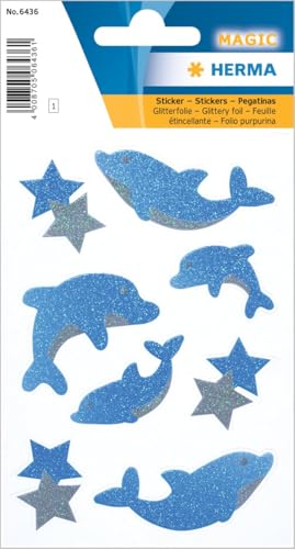 HERMA 6436 - Pegatinas de purpurina con diseño de delfines... - Jouets & Jeux Amazon Espagne à 3.14€
