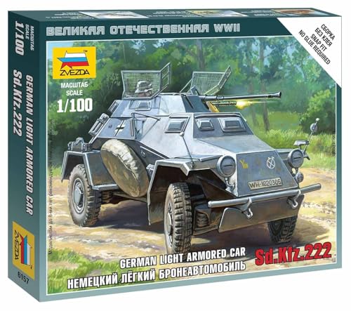 Zvezda - Z6157 - Maquette - Char d'assaut - SD.kfz.222 - Jouets & Jeux Amazon France à 6.20€