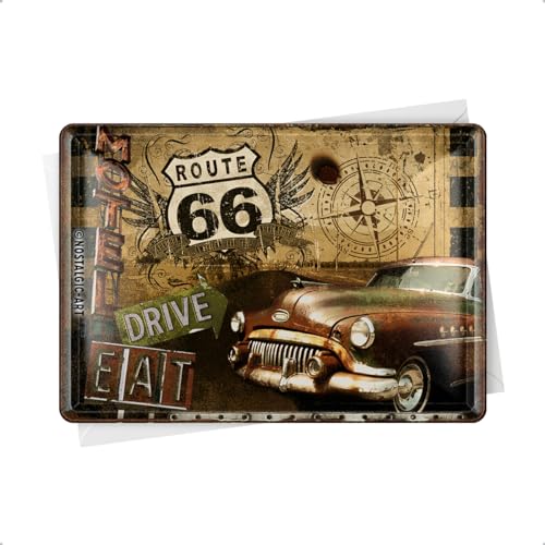 Nostalgic-Art Retro Blechpostkarte, 10 x 14 cm, Route 66 –... - Maison & Cuisine Amazon Allemagne à 3.75€