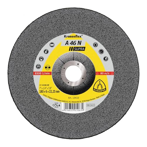 Klingspor 13415 A 46 N SUPRA, Schleifscheibe, Verpackungs... - Bricolage & Outils Amazon Allemagne à 25.52€