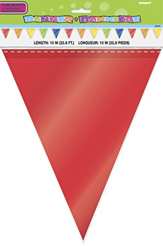 Unique Party 90303 - Arcobaleno di Bandierine da 10 metri - Bon plan à 3.99€