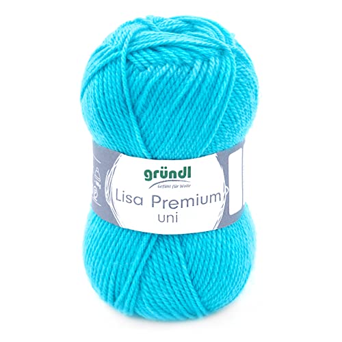 Gründl Lisa Premium Uni Yarn Hilo, Acrylic, Turquesa... - Loisirs Créatifs Amazon Espagne à 1.80€