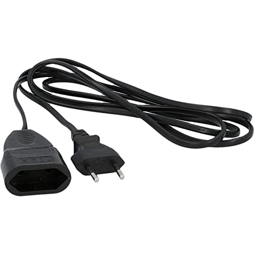 UNITEC Rallonge européenne avec fiche et raccord, 2 m, Noir en promo à 4,44€ (-53%) sur Amazon FR
