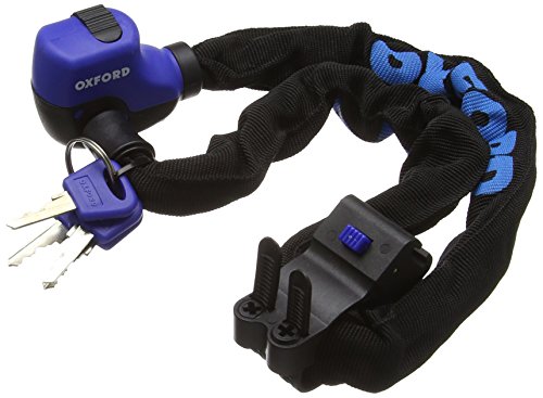 OXFORD OF202 Chaîne antivol avec gaine de protection Bleu... - Sports & Fitness en promo à 18.70€