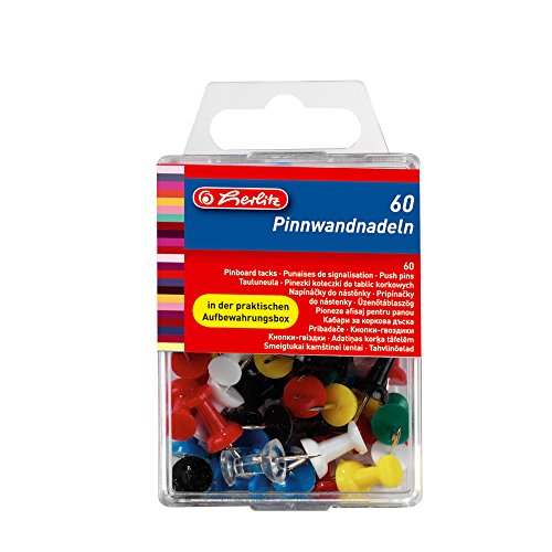 Herlitz 8770406 Boîte de 60 épingles pour tableau... - Home & Kitchen Amazon France à 2.79€