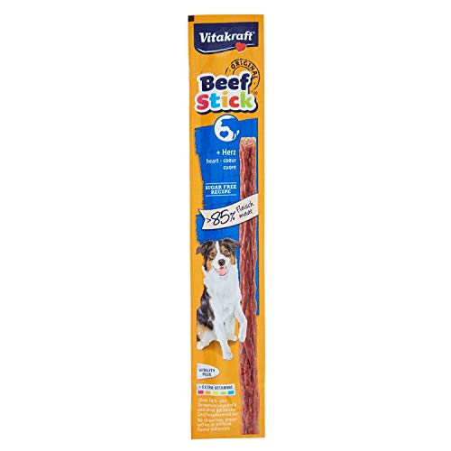 Vitakraft 231456 Hundesnacks Beef-Sticks Herz, 12 g - Animalerie Amazon Allemagne à 0.99€