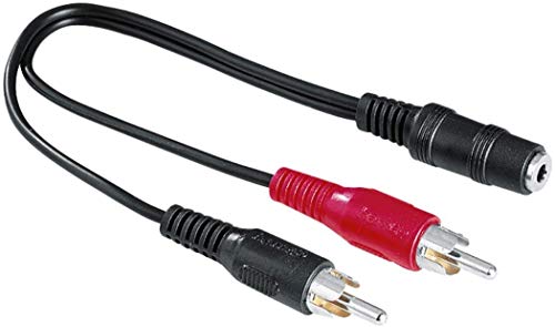 Hama - Cable de Audio (2 x RCA, 3,5 mm), Color Negro - High-Tech & Électronique Amazon Espagne à 7.55€