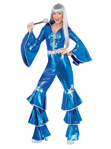 Smiffys Costume Dancing Dream des années 70, bleu, comprend... - Maison & Cuisine en promo à 38.44€