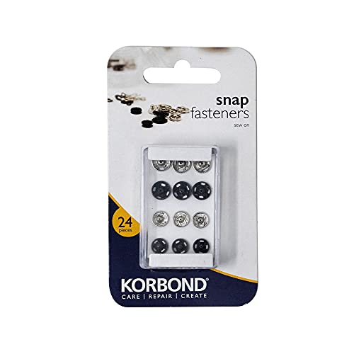 Korbond Sew On Snap Fasteners - 110223 - Amazon Royaume-Uni à 2.50€