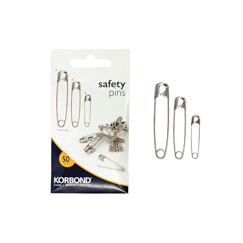 Korbond - Lot de 50 épingles à nourrice, Nickel... - Sports & Fitness en promo à 5.87€