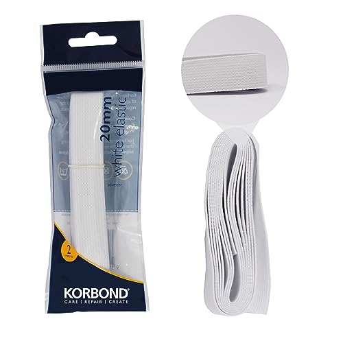 Korbond Elastic White 20mm x 2m - 110387 - Loisirs Créatifs Amazon Royaume-Uni à 1.95€