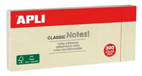 Apli – PAQ. 3 Block Haftnotizen gelb 38 x 51 r.10977 - Amazon Allemagne à 1.10€