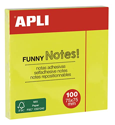 APLI 75 x 75 mm selbstklebend Wiederverwendbar Noten –... - Office Supplies Amazon Germany à 1.95€