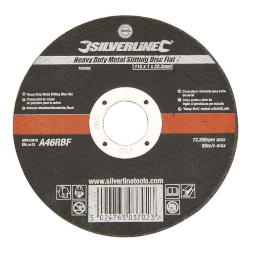 Silverline Heavy Duty Metal Slitting Disc Flat 115 x 1 x... - Maison & Cuisine Amazon Royaume-Uni à 1.71€