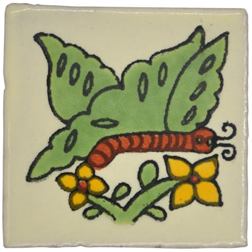 Tumia LAC Handmade Mexican Talavera Tile - Authentic Style... - Maison & Cuisine Amazon Royaume-Uni à 1.49€