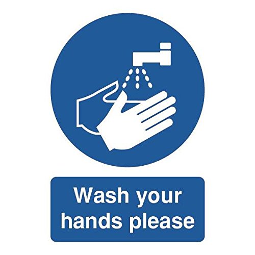 SIGNSLAB MD05851S Safety Sign "Wash Your Hands Please", A5... - Maison & Cuisine Amazon Royaume-Uni à 3.28€