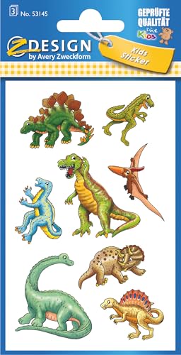 AVERY Zweckform 53145 Kinder Papier-Sticker Dinos 24... - Jouets & Jeux Amazon Allemagne à 2.59€