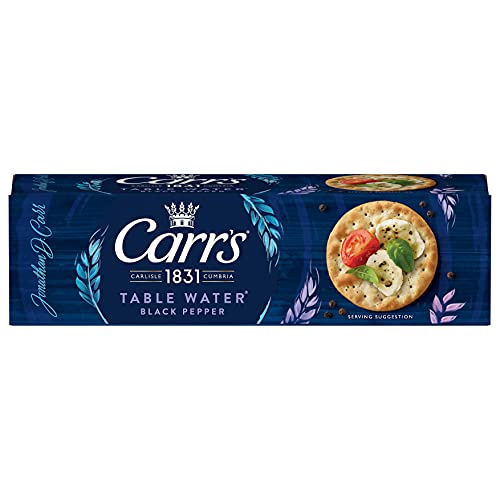 Carr's Table Water Cracked Black Pepper Crackers 125g - Maison & Cuisine Amazon Royaume-Uni à 0.85€
