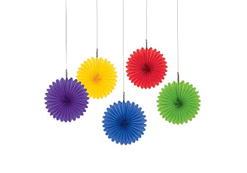 Amscan 29056-90-55 Dec Fan Mini Rainbow- 5 Pack - Amazon Royaume-Uni à 1.80€