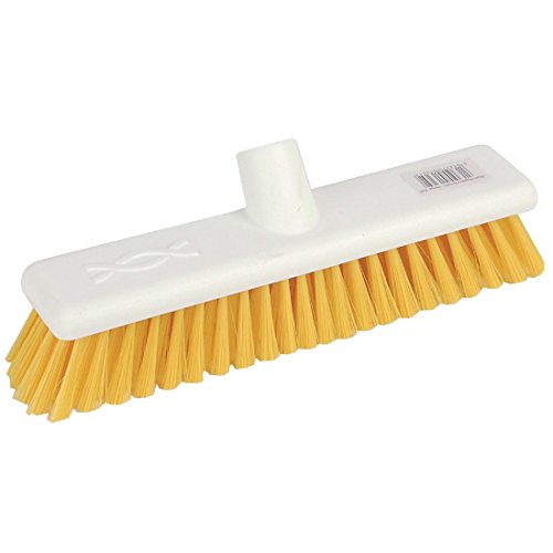 Jantex zachte hygienische bezem 30cm geel - Deal du jour à 6.30€