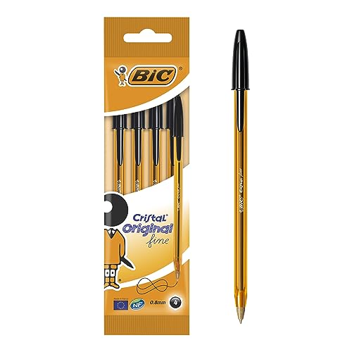 BIC 872726 Kugelschreiber Cristal fine, 4-er Packung... - Fournitures Bureau Amazon Allemagne à 4.19€