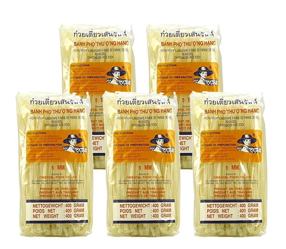 Granjero - fideos de Asia de 5 mm de ancho - paquete de 5... - Épicerie en promo à 14.70€