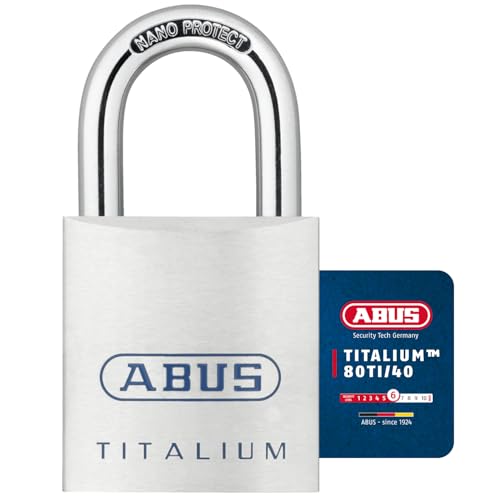 ABUS Titalium Vorhängeschloss 80TI/40 gl.-8012... - Bricolage & Outils Amazon Allemagne à 15.05€