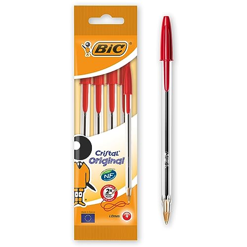 BIC Cristal Original Stylos-Bille Pointe Moyenne (1,0 mm)... - Fournitures Bureau en promo à 1.25€