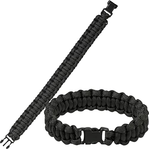 Mil-Tec Paracord Muñequera 15mm Negro tamaño S - Sports & Fitness Amazon Espagne à 3.79€