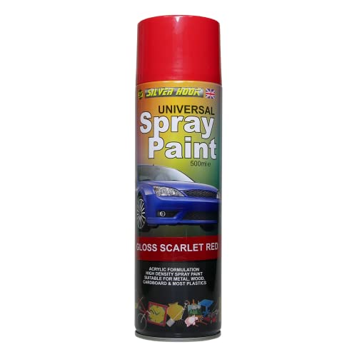 Silverhook Spray Paint, Gloss Scarlet Red, 500ml - Auto & Moto Amazon Royaume-Uni à 5.01€