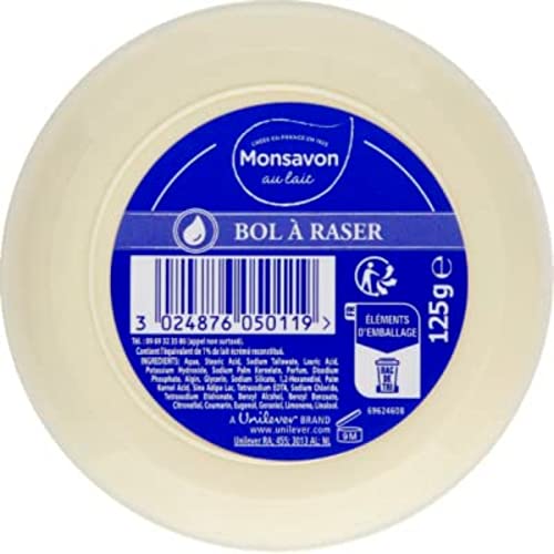 Monsavon Bol à raser - La boîte de 125 g en promo à 1,75€ (-64%) sur Amazon FR