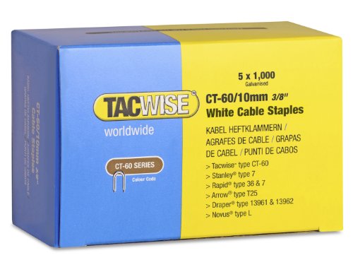 Tacwise 1094 Type CT-60 / 10 mm Galvanised Steel White... - Home & Kitchen Amazon UK à 16.14€