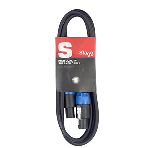 Stagg SSP2SS15 - Cable para altavoces de 2 metros, negro... - High-Tech & Électronique en promo à 10.31€