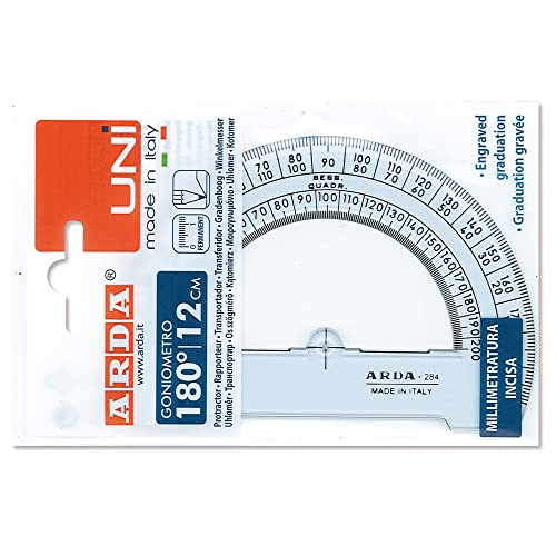 Arda - Goniómetro 180º, 12 cm, línea Uni - Fournitures Bureau Amazon Espagne à 3.79€