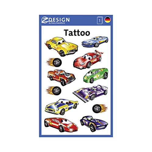 AVERY Zweckform 56685 Lot de 12 tatouages temporaires pour... - Jouets & Jeux Amazon France à 2.63€