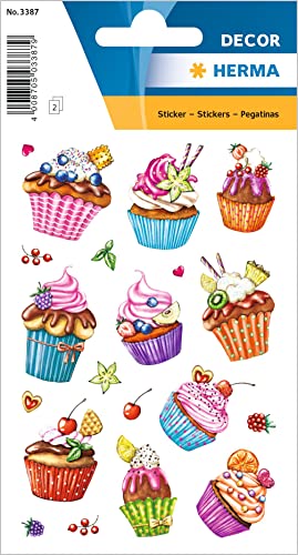 'HERMA 3387 Stickers Decor "Cupcakes, film pailletés - High-Tech & Électronique Amazon France à 4.39€