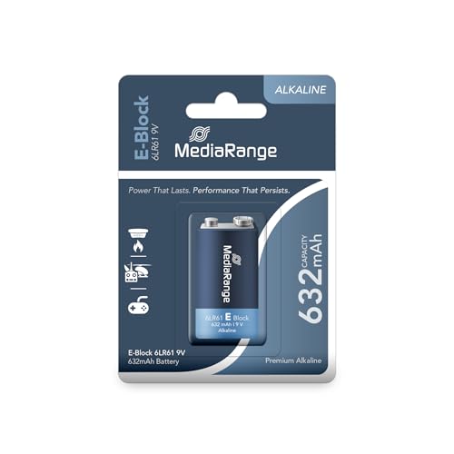 MediaRange Premium Alkaline Batterie, E-Block I 6LR61 I 9V... - Sports & Fitness Amazon Allemagne à 1.99€