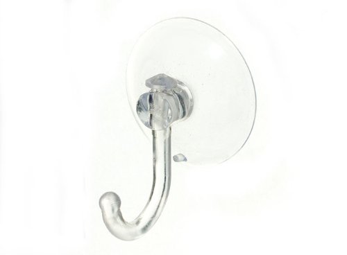SUCTION SUCKER WINDOW HOOKS CLEAR PLASTIC HOOK 32MM ( pack... en promo sur Amazon