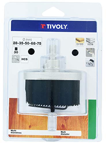 Tivoly xt50522052014 Hole Saw 5 Blades 75 mm Diameter 28 30... - Home & Kitchen Amazon UK à 7.07€