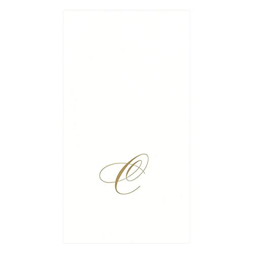 Caspari " Signature Gold Initial C Paper Linen Guest... - Amazon Royaume-Uni à 6.35€