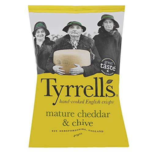 Tyrells Cheddar and Chive Chips, 40g - Épicerie en promo à 0.99€